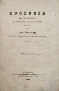 Zoologia krótko zebrana..... (z atlasem)