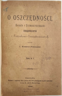 O oszczędności, kasach i stowarzyszeniach oszczędnościowych i pożyczkowo-oszczędnościowych