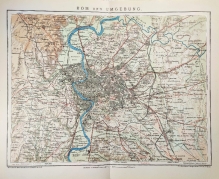 [mapa, Rzym i okolice, 1903]  Rom und Umgebung  [Rzym i okolice]