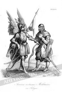 [rycina, 1836-37] Anciens costumes Militaires en Pologne  [dawne polskie stroje wojskowe]