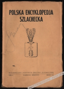 Polska Encyklopedja Szlachecka, t. II, zeszyt 4 i 5 (8-9)