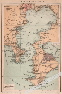 [mapa, 1894] Jokohama und Tokio [Plan  Jokohamy i Tokio]
