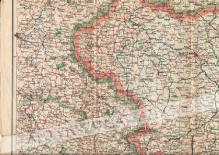 [mapa, ok. 1925] Polska i kraje sąsiednie. Wydanie nowe.  Z oznaczeniem granic ostatecznych. Z wykazem miejscowości o nazwach urzędowo zmienionych. Z podaniem wszystkich rzek, linji kolejowych, drug bitych i bocznych.
