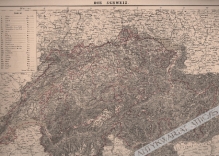 [mapa, 1879] Die Schweiz [Szwajcaria]