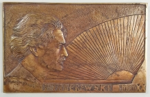 [plakieta, brąz, lata 20-te] Ignacy Paderewski 1920