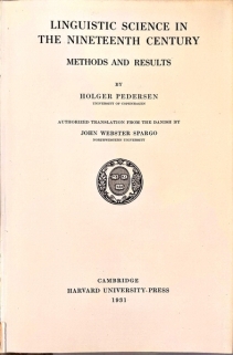 Linguistic Science in the Nineteenth Century. Methods and results.