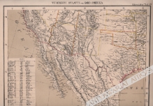 [mapa, 1879] Vereinigte Staaten von Nord-Amerika [Stany Zjednoczone Ameryki Północnej, północny Meksyk]