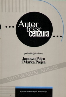 Autor, tekst, cenzura. Prace na Kongres Slawistów w Krakowie w roku 1998
