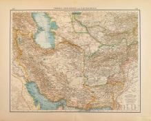 [mapa, Persja, Afganistan, Pakistan, 1899] Persien, Afghanistan und Belutschistan