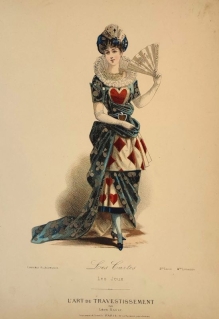 [rycina, ok. 1880] Les Cartes [alegoria kart do gry]
