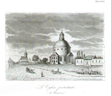 [rycina, 1839-1842] L'Eglise protestante a Varsovie [Warszawa, kościół ewangelicki]
