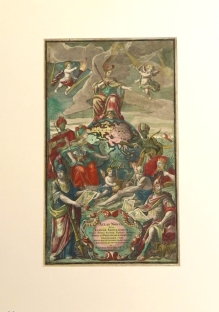 [miedzioryt, ok. 1730] Atlas Novus sive Tabulae Geographica.   [karta tytułowa atlasu Matthiasa Seuttera]