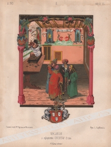 [rycina, ok. 1860] Malarze. Z rękopisu cechów Bema
