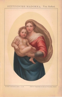 [rycina, 1895] Sixtinische Madonna. Von Raffael [Madonna Sykstyńska Rafaela Santi]