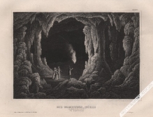 [rycina, 1860] Die Mammuths-Hohle (Mammoth Cave) in Kentucky [Jaskinia Mamucia]