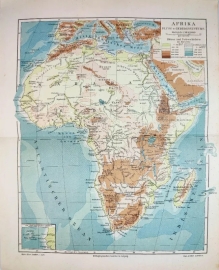[mapa, Afryka, 1896] Afrika. Fluss- u. Gebirgssysteme