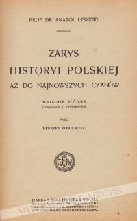 Zarys historyi polskiej aż do najnowszych czasów