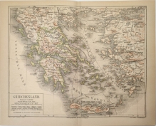 [mapa, 1887] Griechenland. [Grecja]