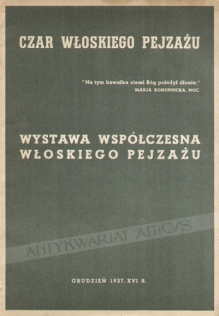 Czar włoskiego pejzażu. Wystawa współczesna włoskiego pejzażu