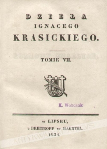 Dzieła, tomik VII, VIII [współoprawne]