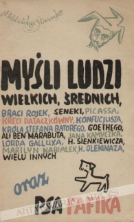 Myśli ludzi wielkich, średnich oraz psa Fafika