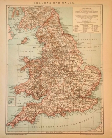 [mapa, 1894] England und Wales [Anglia i Walia]