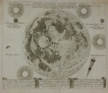 [rycina, 1696] Genuina Corporis Lunaris Facies [widok powierzchni Księżyca]