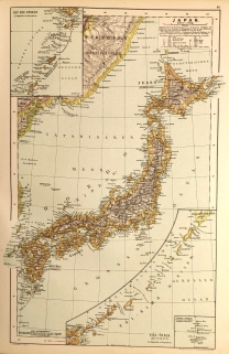 [mapa, Japonia, ok. 1892 r.] Japan