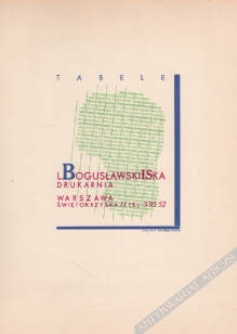 [druk reklamowy, 1935] L. Bogusławski i Ska Drukarnia