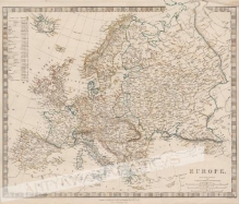 [mapa Europy, ok.1836] Europe Published under the Superintendence of the Society for the Diffusion of Usefull Knowledge