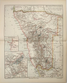 [mapa, 1904] Deutsch-Sudwestafrika. [niemiecka Afryka Zachodnia]