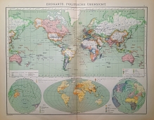 [mapa, 1900] Erdkarte. Politiche Ubersicht [mapa polityczna świata]