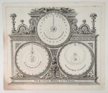 [rycina, 1696] Praecipua Mundi Systemata [Główne systemy świata, System ptolemetejski. Sytem kopernikański. System tychoński]