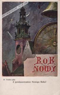 [pocztówka, ok. 1920] Z powinszowaniem Nowego Roku!