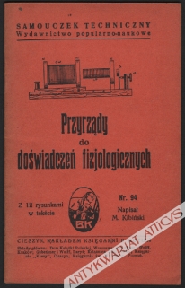 Przyrządy do doświadczeń fizjologicznych