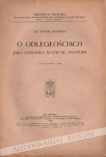 O odległościach jako czynniku rozwoju kultury