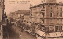 [pocztówka, 1917] Warszawa. Ul. Marszałkowska. Warschau. Marschallstrasse.