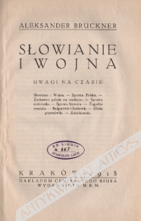 Słowianie i wojna. Uwagi na czasie