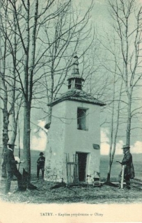 [pocztówka, lata 1910] Tatry - Kaplica przydrożna w Olczy