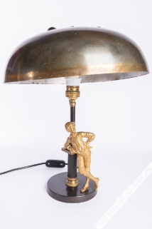 Lampa z figurą cyklisty, ok. 1920-30