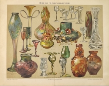 [rycina, 1908] Moderne Glaskunstindustrie [szkła secesyjne]