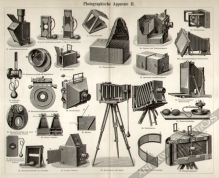 [rycina, 1897] Photographische Apparate I.-II. [aparaty fotograficzne]