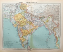 [mapa, 1900] Vorderindien [Półwysep Indyjski]