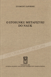 O stosunku metafizyki do nauk