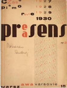 Kwartalnik modernistów Praesens, maj 1930, nr 2  [egz. Andrzeja Pronaszki]