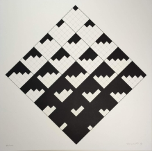 [serigrafia, 1979] [bez tytułu - Diagonalna gra 5 x 5]