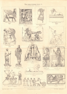 [rycin, 1896] Bildhauerkunst. Orientalische Bildnerei [Rzeźba orientalna - Asyria, Indie, Persja, Egipt]