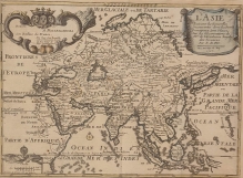 [mapa, Azja, 1717] L'Asie Suivant les Nouvelles Decouvertes dont les Point Principaux Sont Placez Sur les Observations de Mrs. de l'Academie Royale des Sciences