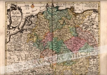 [mapa, Niemcy, 1760] Tab. Geogr. Imperii Rom. Germanici ad emendiantora adhuc edita exempla jussu Acad. Reg. Scient. et   eleg. Litter Borussiae descripta