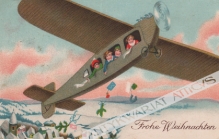 [pocztówka, lata 1920-te] Frohe Weihnachten [Wesołych Świąt]